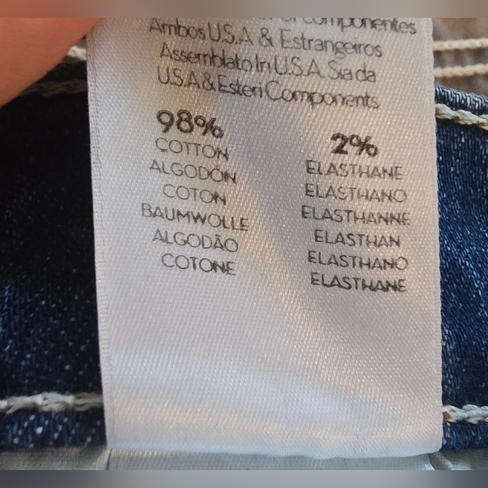 MOTHER SUPERIOR The Dazzler Cowboys Don't Cry Straight Leg Jeans Size 28 - Picture 10 of 11